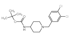 1-(3,4-二氯苄基)-4-哌啶基氨基甲酸叔丁酯图片