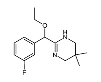 3,4,5,6-Tetrahydro-5,5-dimethyl-2-(α-ethoxy-3-fluorobenzyl)pyrimidine structure