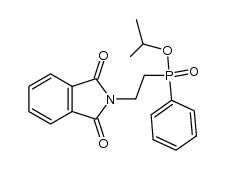 phenyl-(2-phthalimido-ethyl)-phosphinic acid isopropyl ester结构式