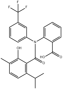 Benzoic acid,2-[[2-hydroxy-3-methyl-6-(1-methylethyl)benzoyl][3-(trifluoromethyl]phenyl]amino]- (9CI) picture