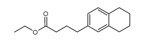 4-(5,6,7,8-tetrahydro-[2]naphthyl)-butyric acid ethyl ester Structure