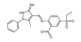 4-[[4-(ethylsulphonyl)-2-nitrophenyl]azo]-5-methyl-1-phenyl-1H-pyrazol-3-amine结构式