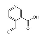 3-Pyridinecarboxylic acid, 4-formyl- (9CI) structure