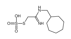 [(1-amino-2-sulfosulfanylethylidene)amino]methylcycloheptane Structure