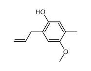 2-allyl-4-methoxy-5-methylphenol结构式