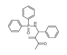 3-[(diphenylphosphorylamino)-phenylmethyl]but-3-en-2-one结构式