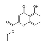 ethyl 5-hydroxy-4-oxochromene-2-carboxylate Structure