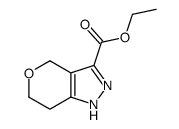 ethyl 1,4,6,7-tetrahydropyrano[4,3-c]pyrazole-3-carboxylate structure