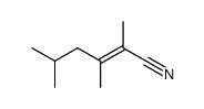 2,3,5-trimethyl-hex-2-enenitrile Structure