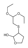 3-(2,2-diethoxyethylsulfanyl)oxolan-2-ol结构式