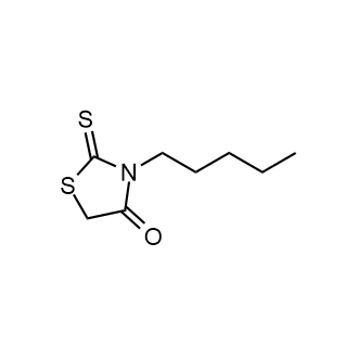 3-戊基-2-硫氧基-4-噻唑烷酮结构式