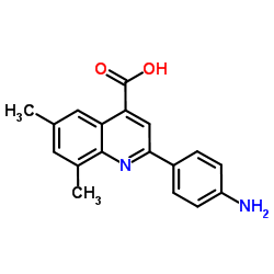 2-(4-Aminophenyl)-6,8-dimethyl-4-quinolinecarboxylic acid图片