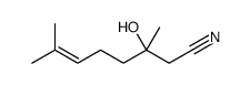 3-hydroxy-3,7-dimethyloct-6-enenitrile Structure