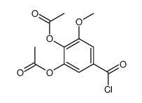 (2-acetyloxy-5-carbonochloridoyl-3-methoxyphenyl) acetate结构式