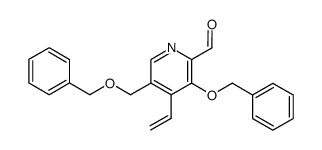 3-benzyloxy-5-benzyloxymethyl-4-vinyl-pyridine-2-carbaldehyde结构式