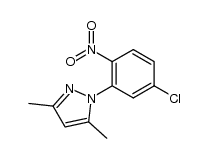 1-(5-chloro-2-nitrophenyl)-3,5-dimethylpyrazole结构式