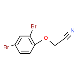 2-(2,4-dibromophenoxy)acetonitrile Structure