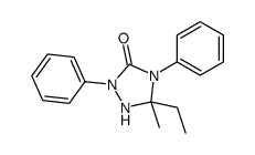 5-ethyl-5-methyl-2,4-diphenyl-1,2,4-triazolidin-3-one Structure