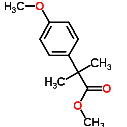 2-(4-甲氧基苯基)-2-甲基丙酸甲酯结构式