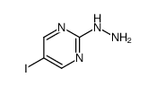 (5-iodopyrimidin-2-yl)hydrazine Structure