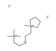 trimethyl-[2-[2-(1-methylpyrrolidin-1-ium-1-yl)ethoxy]ethyl]azanium,diiodide Structure