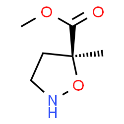 5-Isoxazolidinecarboxylicacid,5-methyl-,methylester,(S)-(9CI) structure