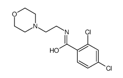 2,4-dichloro-N-(2-morpholin-4-ylethyl)benzamide结构式