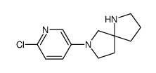 7-(6-chloropyridin-3-yl)-1,7-diazaspiro[4.4]nonane结构式