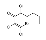 1-bromo-1,2,4-trichlorooct-1-en-3-one Structure