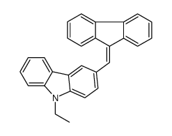 9-ethyl-3-(fluoren-9-ylidenemethyl)carbazole结构式