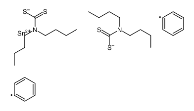 [dibutylcarbamothioylsulfanyl(diphenyl)stannyl] N,N-dibutylcarbamodithioate结构式