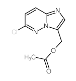 (6-chloroimidazo[1,2-b]pyridazin-3-yl)methyl acetate Structure