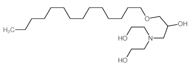 2-Propanol,1-[bis(2-hydroxyethyl)amino]-3-(tetradecyloxy)- Structure