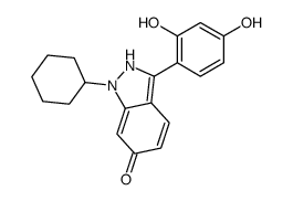 1-cyclohexyl-3-(2,4-dihydroxyphenyl)-2H-indazol-6-one Structure