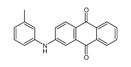 2-(3-methylanilino)anthracene-9,10-dione结构式