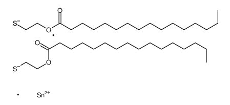 (dimethylstannylene)bis(thioethylene) dipalmitate structure