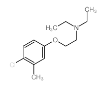 2-(4-chloro-3-methyl-phenoxy)-N,N-diethyl-ethanamine结构式