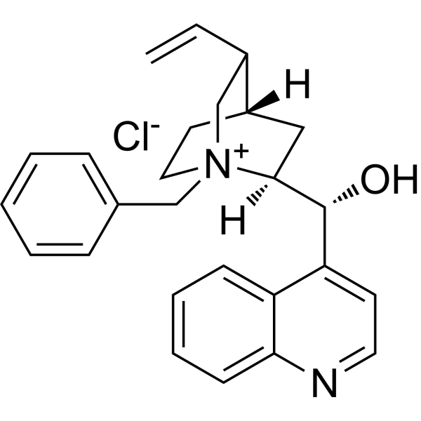 (8S,9R)-(-)-N-Benzylcinchonidinium chloride structure