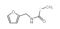 Carbamothioic acid,(2-furanylmethyl)-, S-methyl ester (9CI)结构式