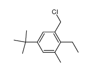 2-Ethyl-3-methyl-5-t-butylbenzylchlorid结构式