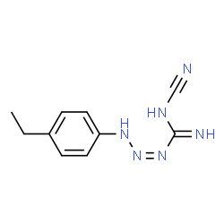 1-Triazene-1-carboximidamide,N-cyano-3-(4-ethylphenyl)-(9CI) Structure