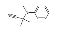 2-Methyl-2-(methylphenylamino)-propannitril Structure