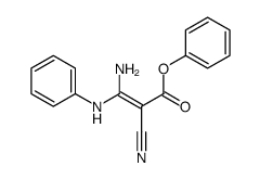 phenyl 3-amino-3-anilino-2-cyanoprop-2-enoate Structure