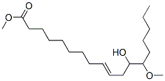 12-Hydroxy-13-methoxy-9-octadecenoic acid methyl ester结构式