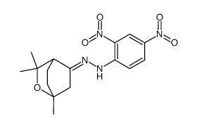 N-(2,4-Dinitro-phenyl)-N'-[1,3,3-trimethyl-2-oxa-bicyclo[2.2.2]oct-(5E)-ylidene]-hydrazine Structure