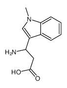 3-氨基-3-(1-甲基-3-吲哚)-丙酸结构式