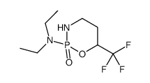 N,N-diethyl-2-oxo-6-(trifluoromethyl)-1,3,2λ5-oxazaphosphinan-2-amine结构式