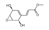 2-Propenoic acid, 3-[(1S,2R,5S,6R)-2,5-dihydroxy-7-oxabicyclo[4.1.0]hept-3-en-3-yl]-, methyl ester, (2E)- (9CI) structure