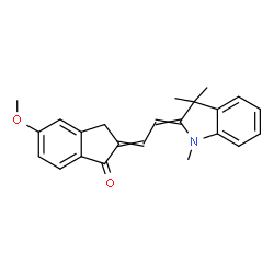 2-[(1,3-dihydro-1,3,3-trimethyl-2H-indol-2-ylidene)ethylidene]-5-methoxyindan-1-one Structure