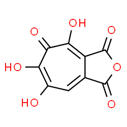 5,6,7-Trihydroxy-1H-cyclohepta[c]furan-1,3,4-trione structure